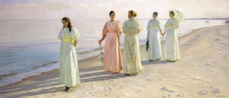 Michael Ancher Promenade on Skagen Beach (nn02)